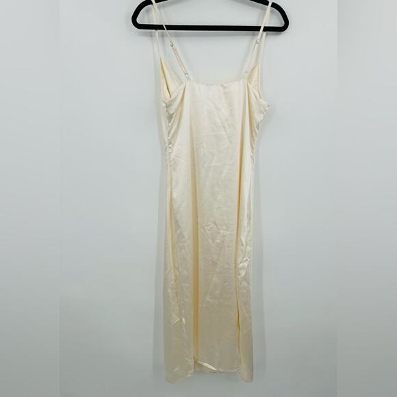 4th + Reckless | Midi Satin Slip Dress Size 6 Tall - Picture 3 of 8